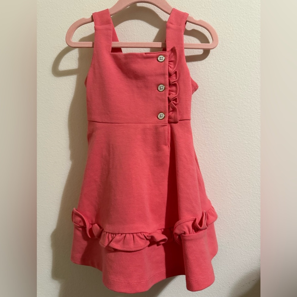 Janie and Jack Coral Ruffle Dress
